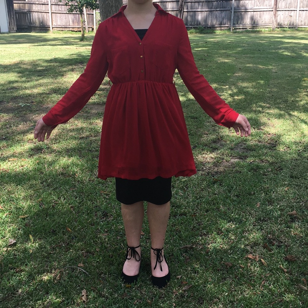Red dress